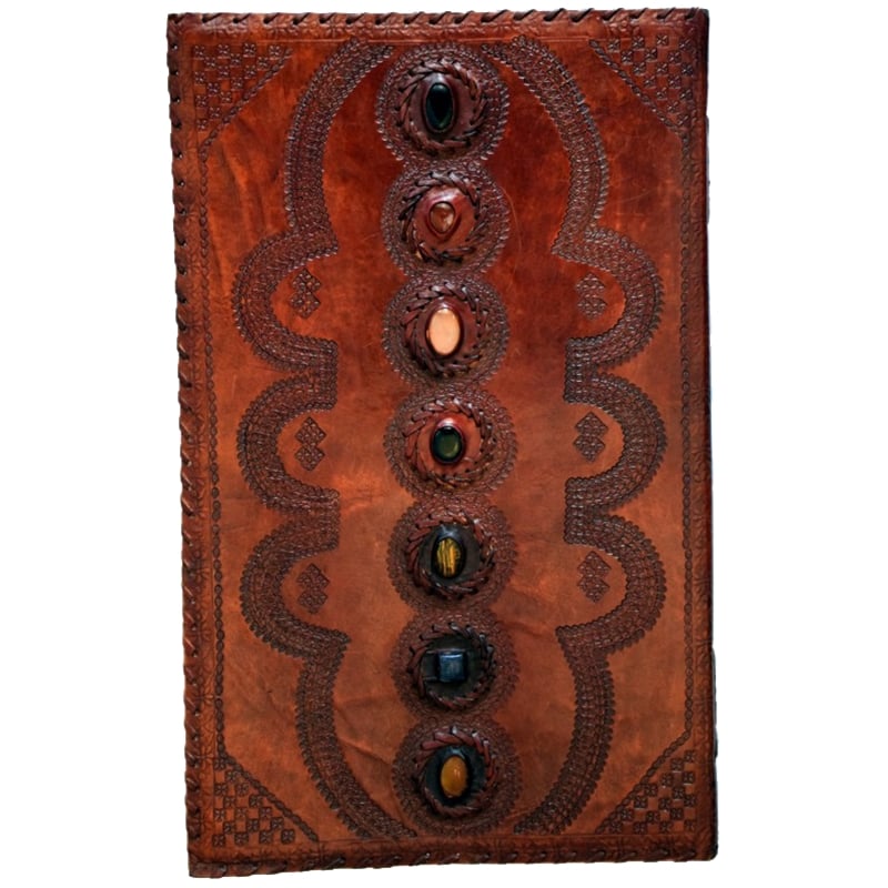 14x22-leather-embossed-journal-chakra-stones