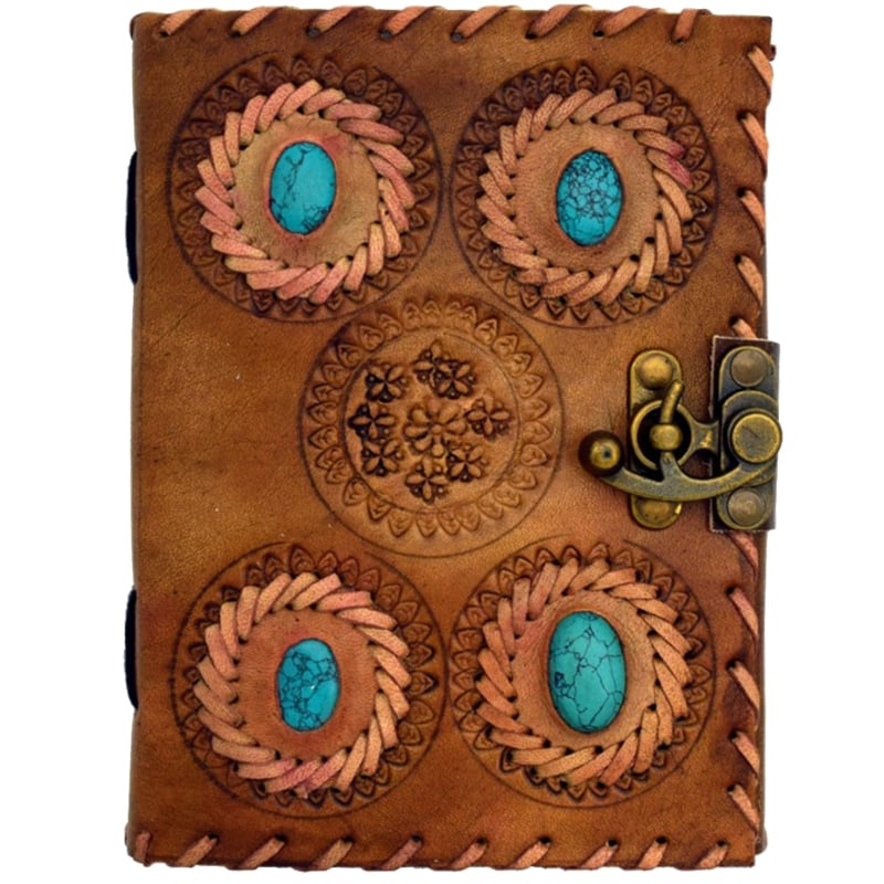 5x7-leather-embossed-journal-stones-turquoise-lock