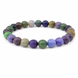Tanzanite 6mm gemstone elastic stretch bracelet smooth round beads crystal bracelet The Zen Shop Oshawa Durham Region