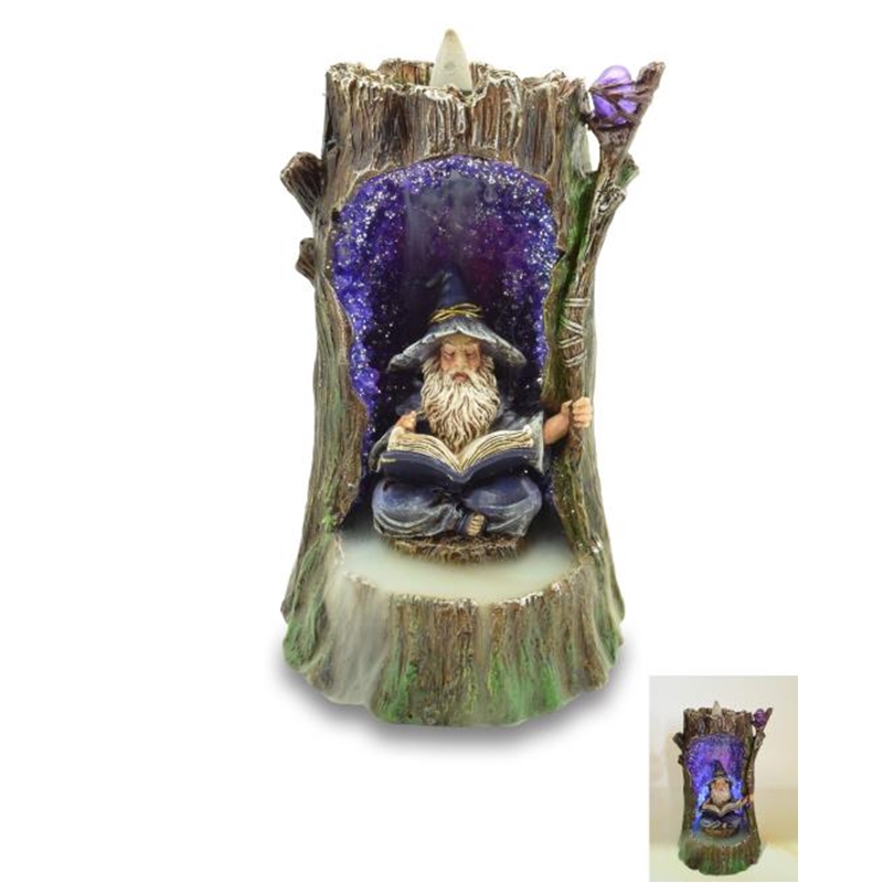Wizard in Tree Backflow Incense Burner The Zen Shop
