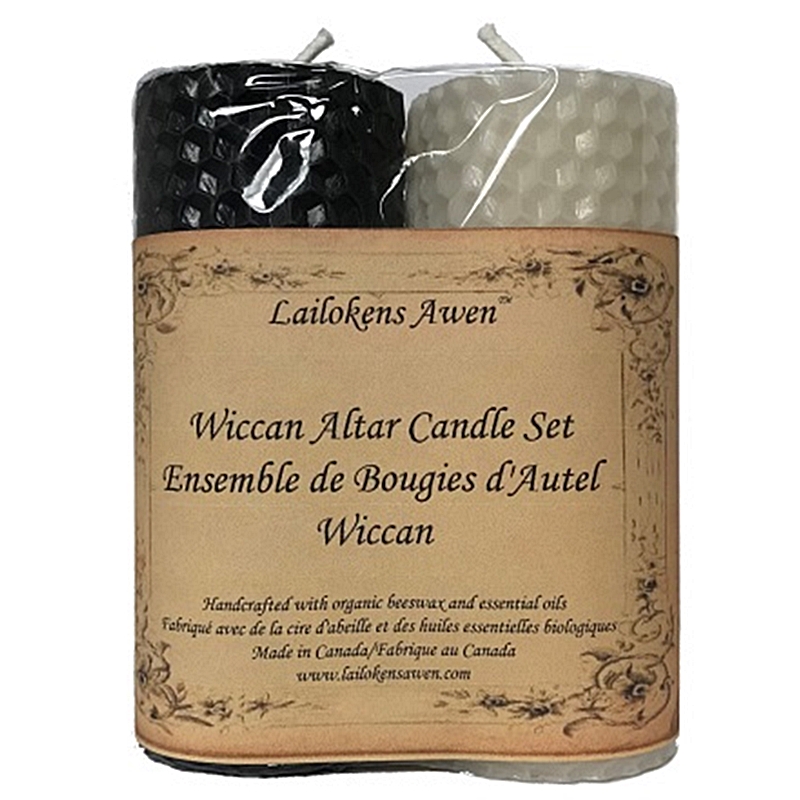 Wiccan Altar Beeswax Candle Set Wiccan Altar Beeswax Candle Set