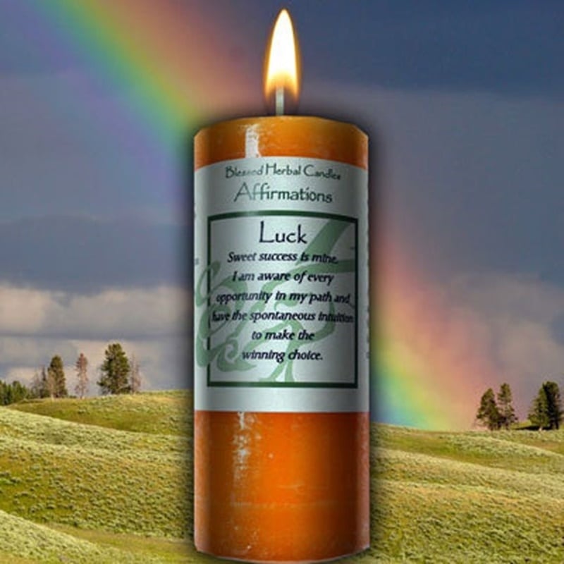 Luck Affirmation Candle The Zen Shop