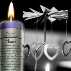 Blessed Herbal Art Love Candle – Rote Duftkerze, Lavendel-Gewürzmischung, 1,5x7 Zoll, 40h Brenndauer