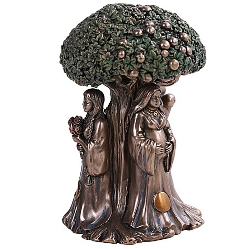 bronze-finish-statue-trple monn-goddes-mother-maiden-crone