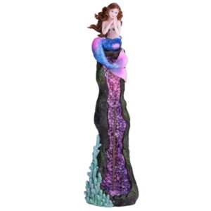 Mermaid on Purple Geode Incense Burner Image