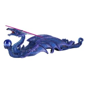 Purple & Blue Dragon with Ball Incense Burrner Image