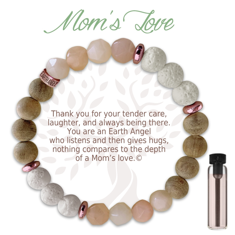Mom's Love Aroma Bracelet Pink Stones Mom's Love Aroma Bracelet Pink Stones