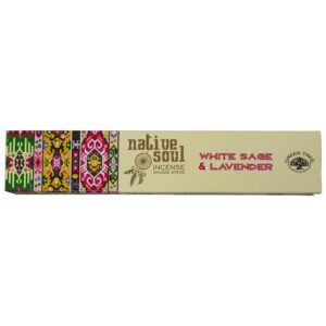 Native Soul White Sage and Lavender incense sticks for cleansing, relaxation and emotional balance at The Zen Shop Oshawa Durham Region