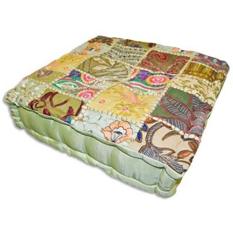 Meditation Cushion Khambadia Square Green The Zen Shop