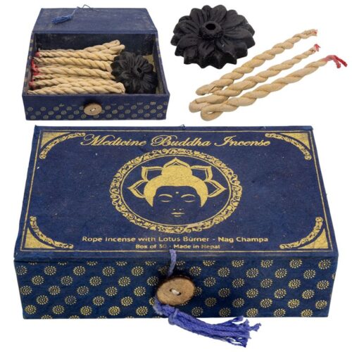 Zen Rope Medicine Buddha Rope Incense – Nag Champa (30 Pk) | Oshawa