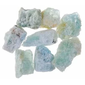 Pile of Rough Aquamarine stones