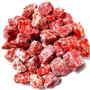 Pile of Rough Red Calcite stones