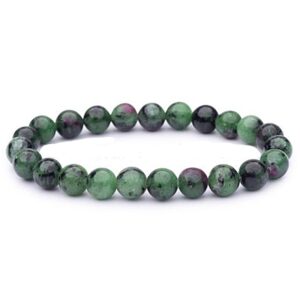 Ruby Fuschite 8mm Stretch Bracelet