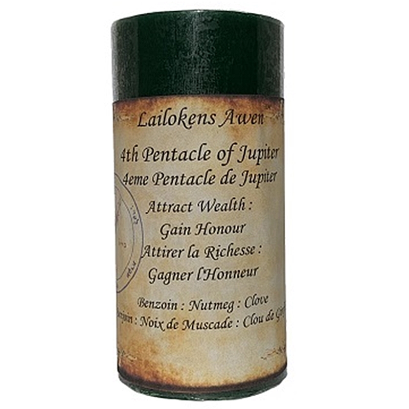 4th Pentacle of Jupiter Wealth & Honour Scented Spell Candle 4th Pentacle of Jupiter Wealth & Honour Scented Spell Candle