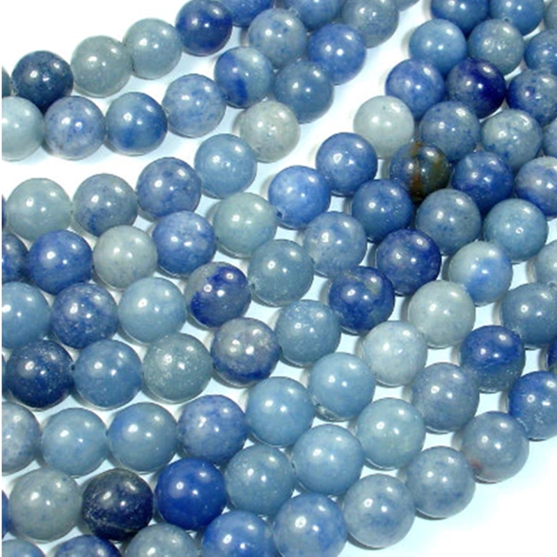 Aventurine Blue 8mm Round Beads - The Zen Shop