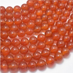 Carnelian 8mm Round Beads image