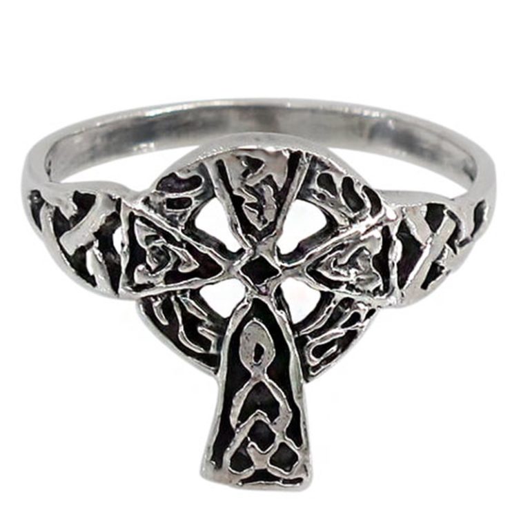 Sterling Silver Celtic Knot Cross Ring - The Zen Shop