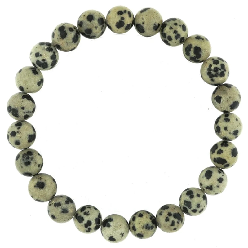 Dalmatian Jasper 8mm Stretch Bracelet Dalmatian Jasper 8mm Stretch Bracelet