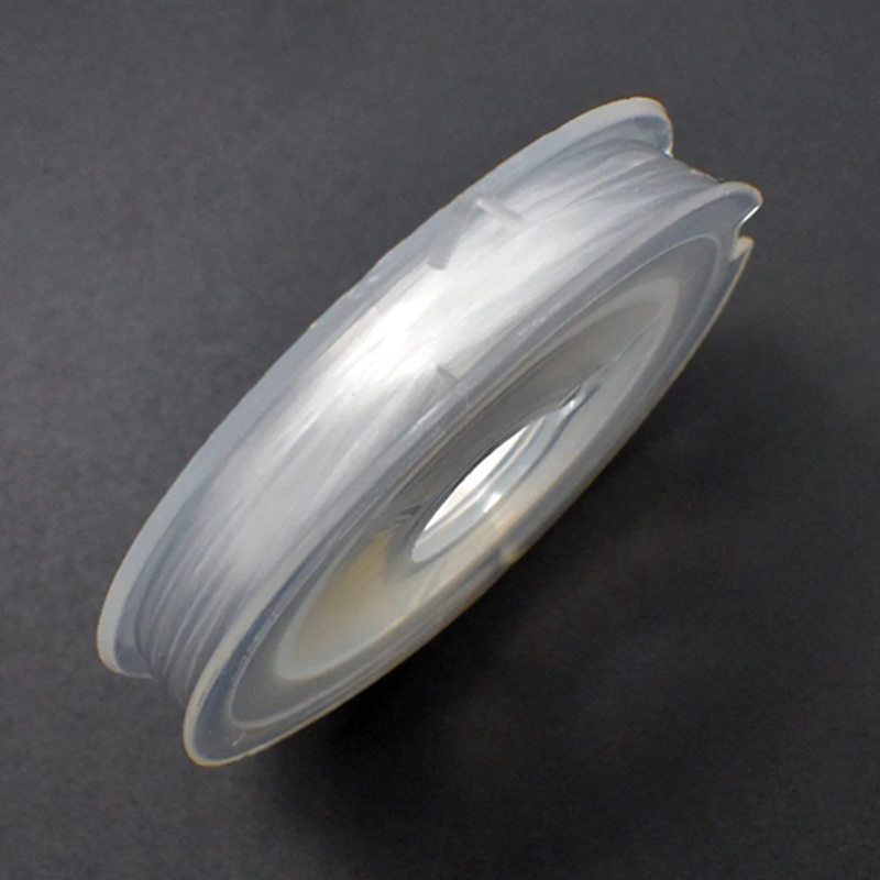 Stretch Elastic Beading Cord Roll .5mm 10m White The Zen Shop