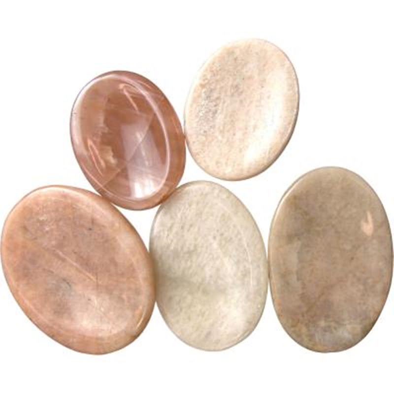 Peach Moonstone Worry Stone Peach Moonstone Worry Stone assortment