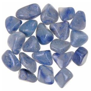 Pile of Tumbled Blue Quartz stones