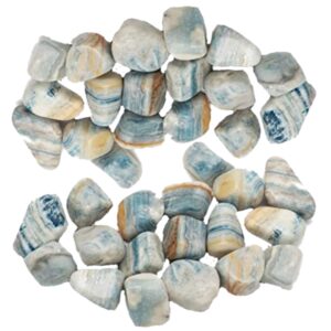 Pile of Tumbled Blue Scheelite stones