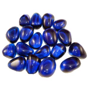 Pile of Tumbled Obsidian Cobalt stones