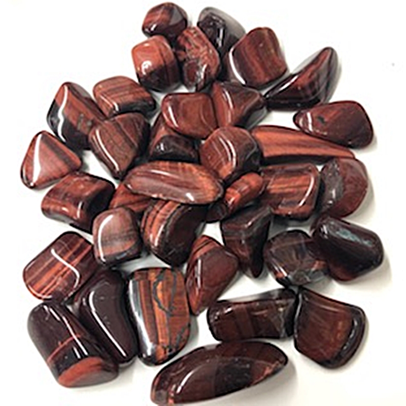 Tumbled Red Tiger Eye Pile of Tumbled Red Tiger Eye stones