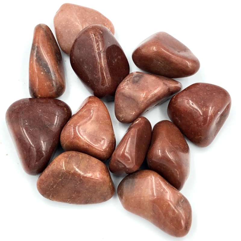 Tumbled Strawberry Quartz Pile of Tumbled Strawberry Quartz stones