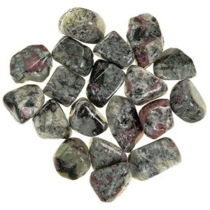Pile of Tumbled Eudialyte stones
