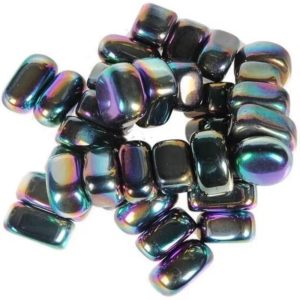Pile of Tumbled Hematite (Rainbow Magnetic) stones