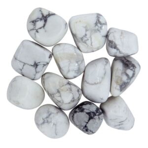 Pile of Tumbled Howlite stones
