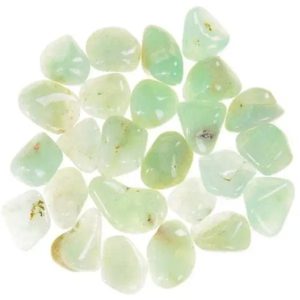 Pile of Tumbled Prehnite stones