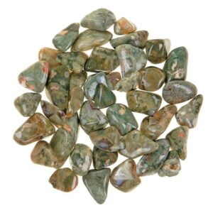 Pile of Tumbled Rainforest Rhyolite stones
