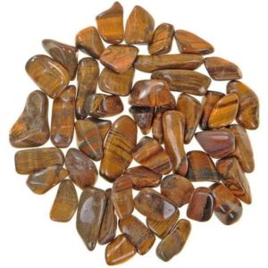 Pile of Tumbled Tiger Eye stones
