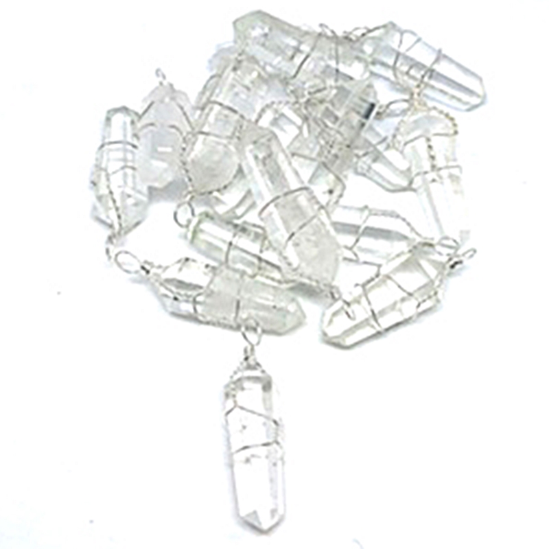 Clear Quartz Wire Wrapped Pendant Pile Clear Quartz Wire Wrapped Pendants