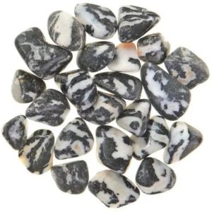 Pile of Tumbled Zebra Marble stones