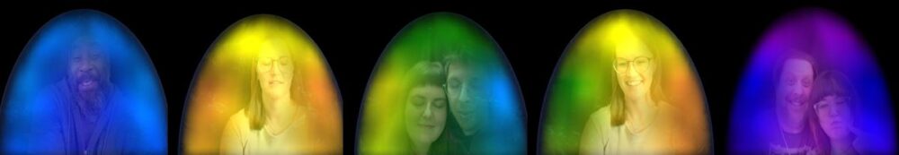 Real aura photography examples—each colour reveals a unique energetic story