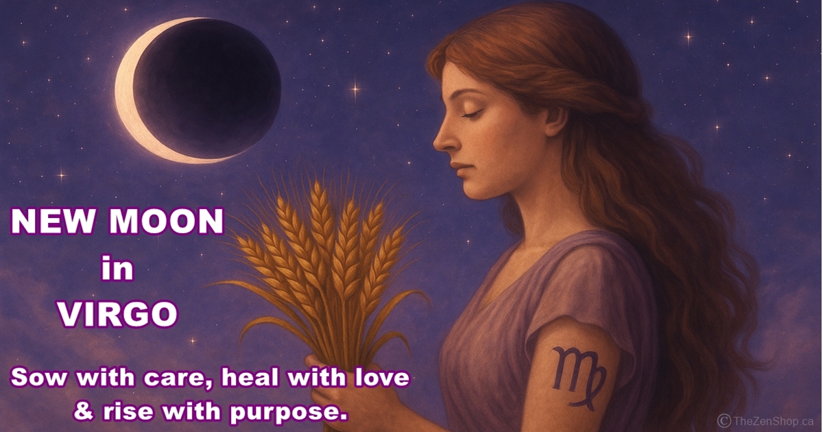 New Moon in Virgo – Healing & Mindful Beginnings | The Zen Shop