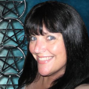 Karyn Williams with pentacle background