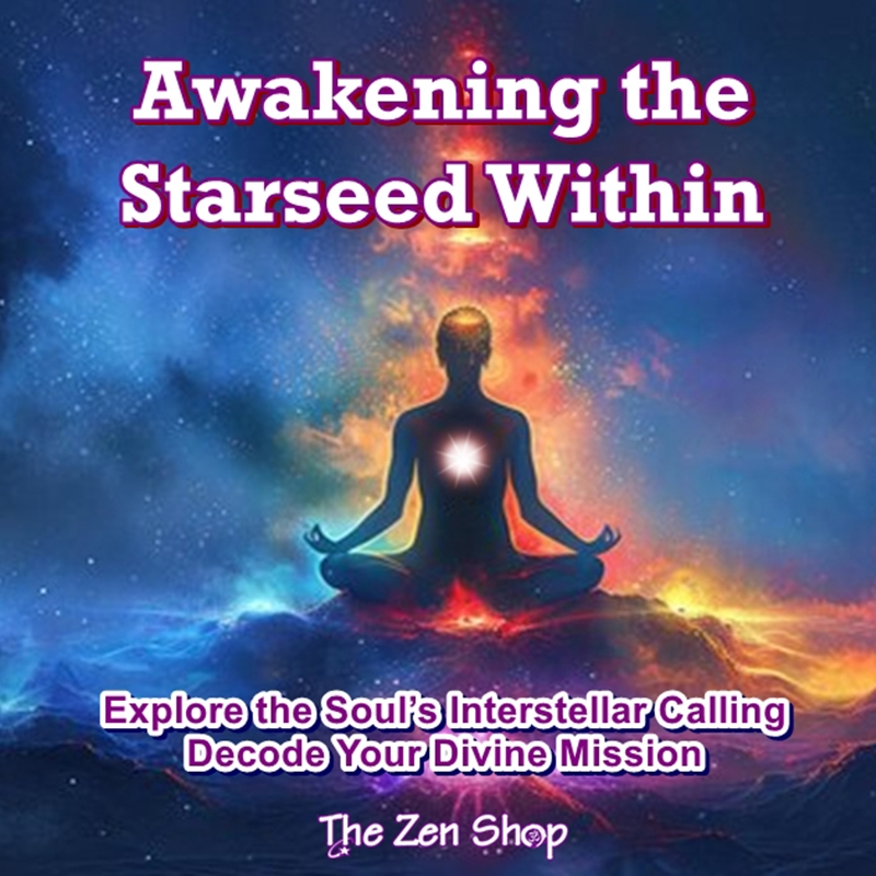 Awakening the Starseed Within workshop promo image featuring cosmic silhouette with glowing heart chakra and galactic background – The Zen Shop Oshawa