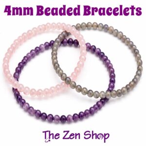 4mm Gemstone Elastic Stretch Bracelets