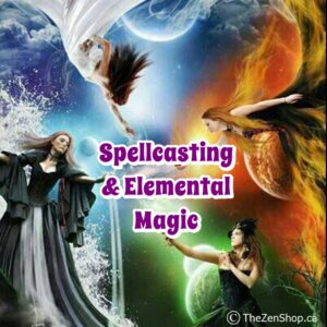 4 witches representing Spellcasting & Elemental Magic
